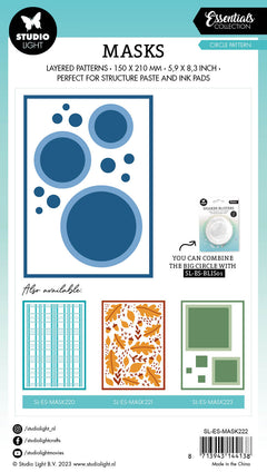 SL Mask Circle Pattern Essentials 150x210x1mm 1 PC nr.222-2