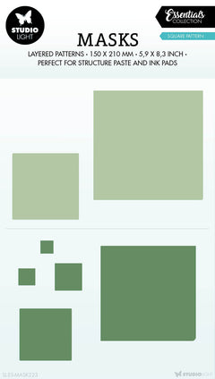 SL Mask Square Pattern Essentials 150x210x1mm 1 PC nr.223-1