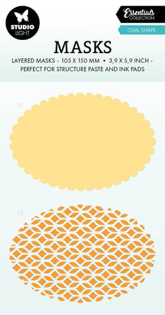 Mascarillas SL forma ovalada Essentials 105x150x1mm 1 ud. n.º 250-3