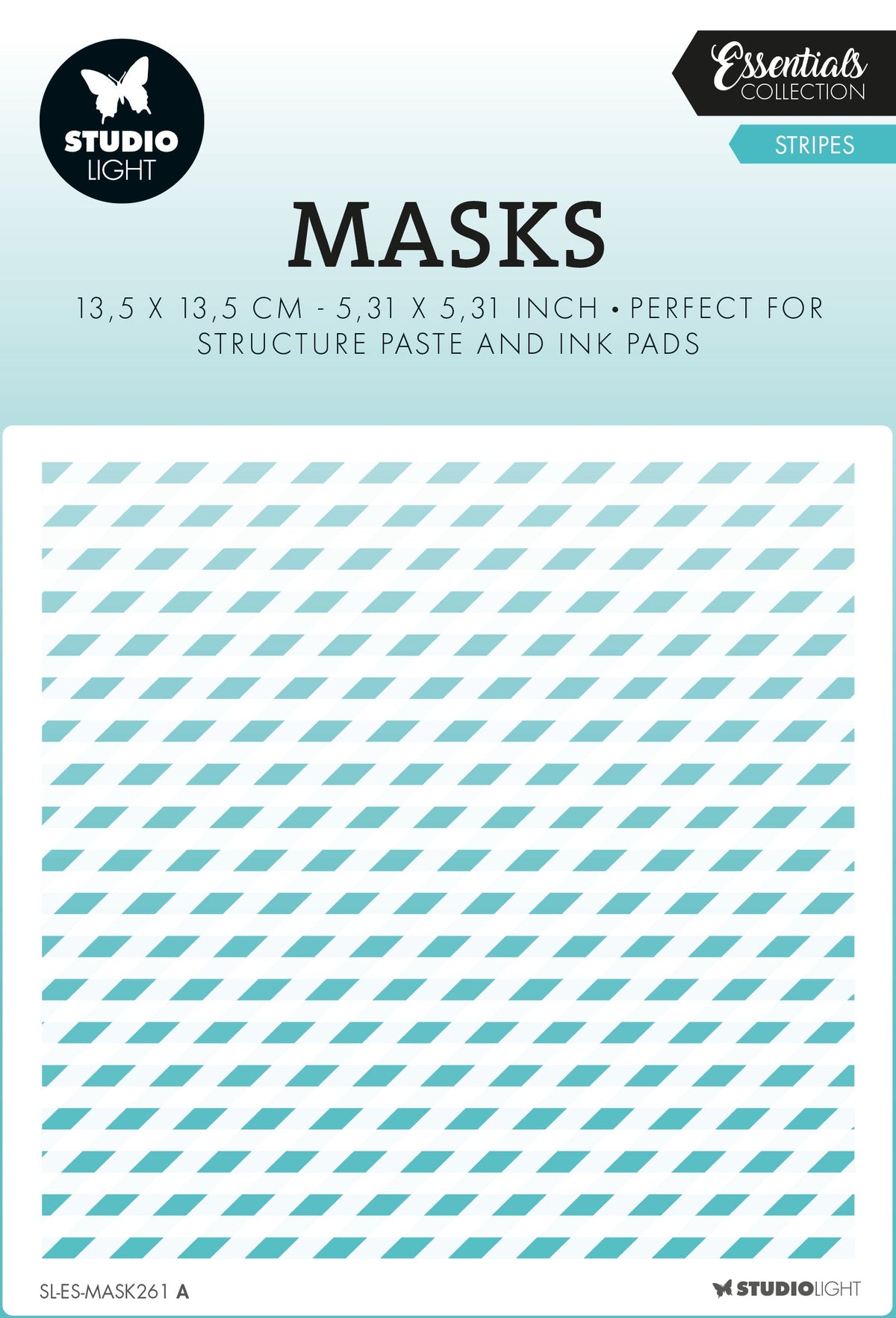 Mascarilla SL a rayas Essentials 135x135x1mm 2 pzas n.º 261