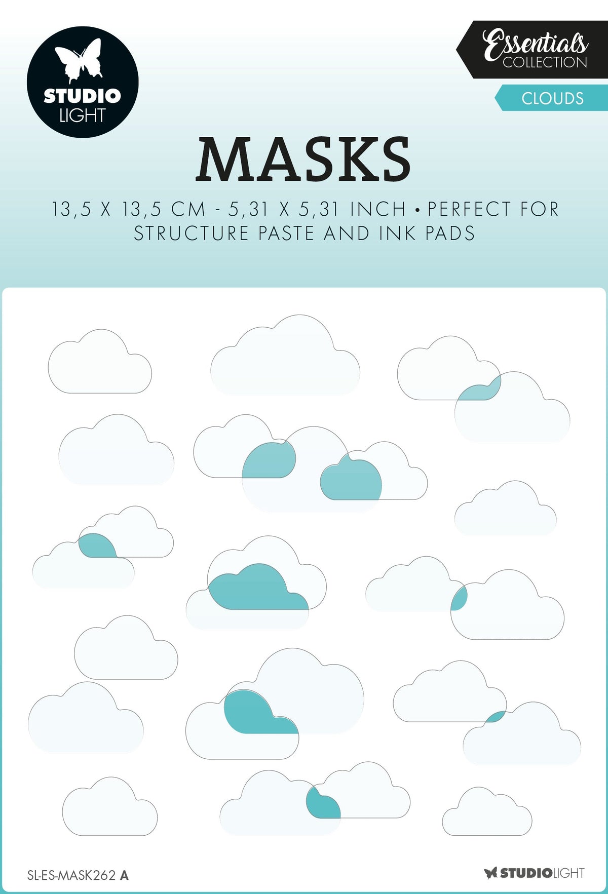 SL Mask Clouds Essentials 135x135x1mm 2 PC nr.262-1