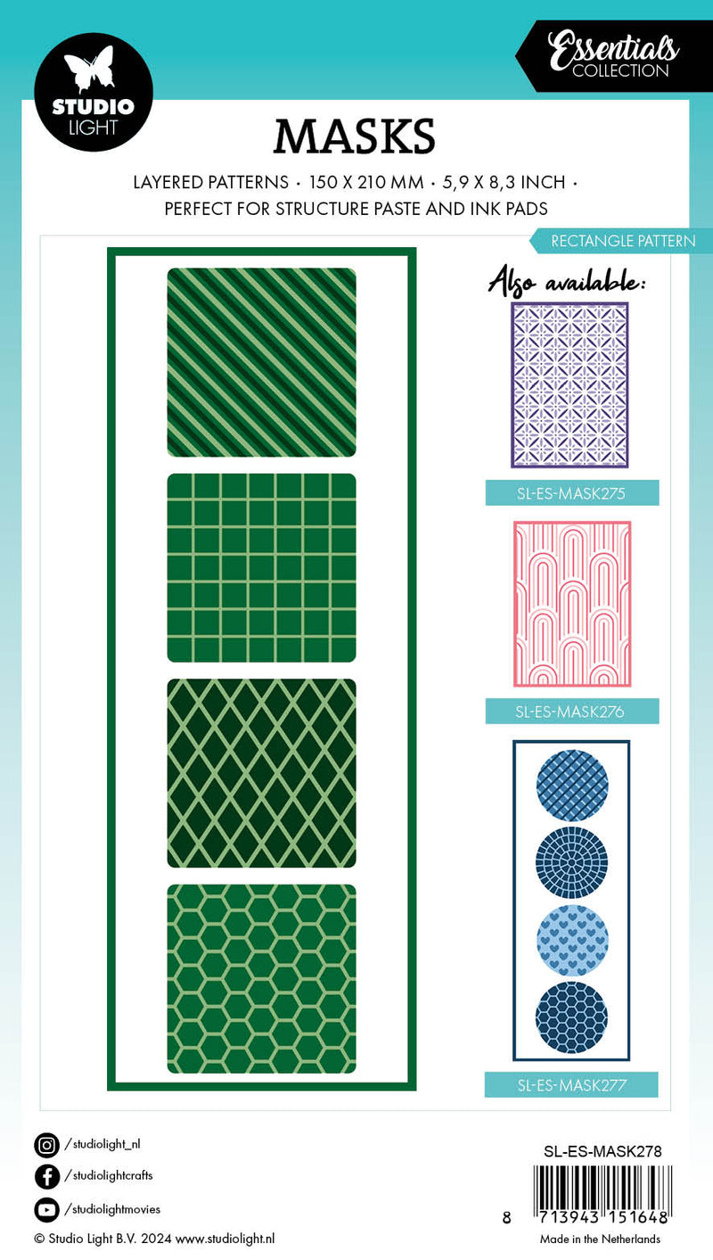 SL Mask Rectangle Pattern Essentials 1 PC-2