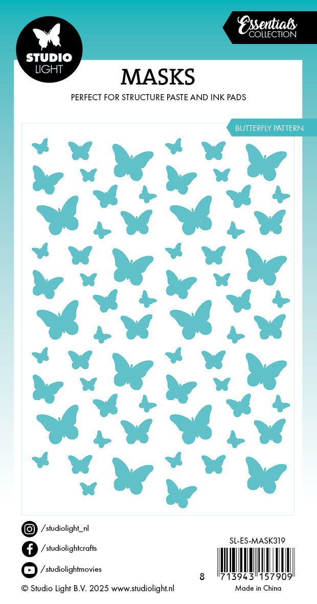 SL Mask Butterflies Background Essentials 1 PC-2