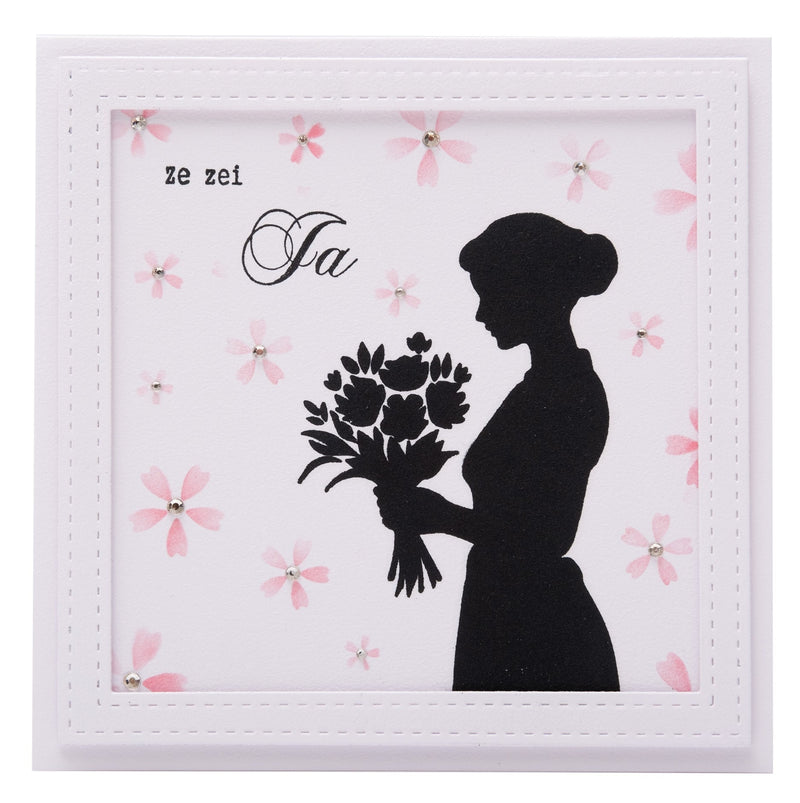 SL Clear Stamp Flower Lady Essentials 3 PC-4
