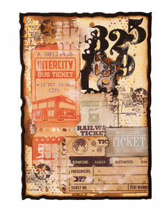 SL DIY Block Mini Vintage Tickets Essentials 74x105x9mm24 SH nr.01-3