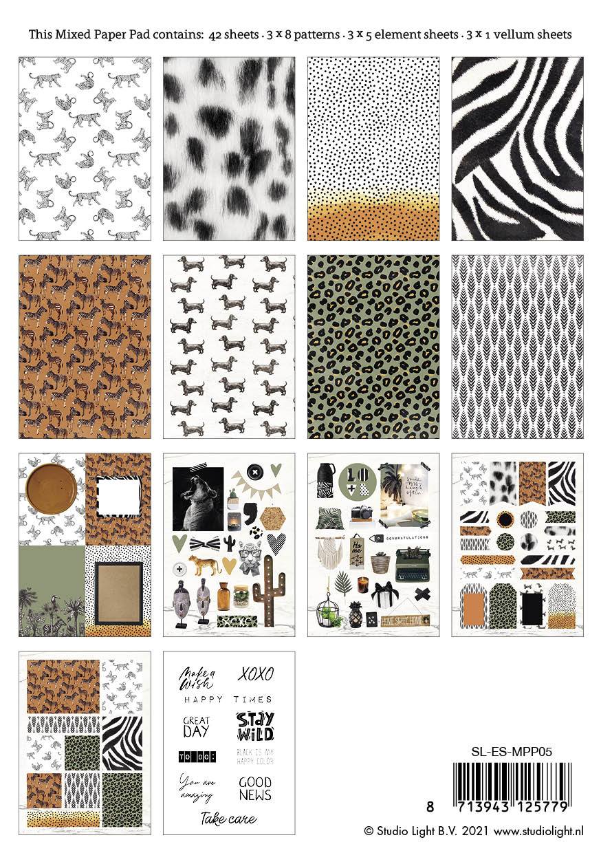 SL Mixed Paper Pad Pattern Paper Essentials 148x210mm 42 Sh nr.5-16