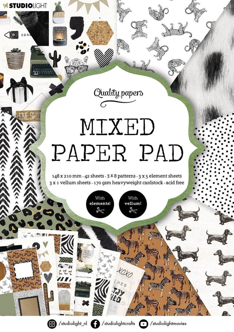 SL Mixed Paper Pad Pattern Paper Essentials 148x210mm 42 Sh nr.5-1