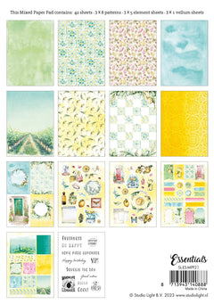 SL Mixed Paper Pad Fresh Citrus Essentials 148x210x9mm 42 SH nr.21-4