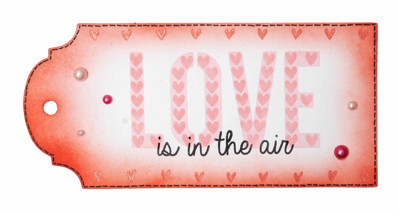 SL Mask & Stamp Love Sentiments Essentials 155x155x3mm 9 PC nr.01-3