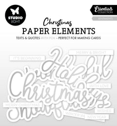 SL Paper Elements Silver Sentiments Essentials 40 PC-1