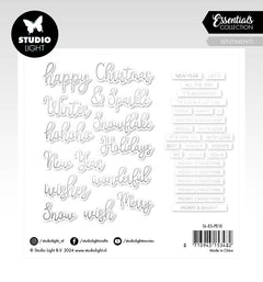 SL Paper Elements Silver Sentiments Essentials 40 PC-3