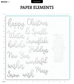 SL Paper Elements Silver Sentiments Essentials 40 PC-2