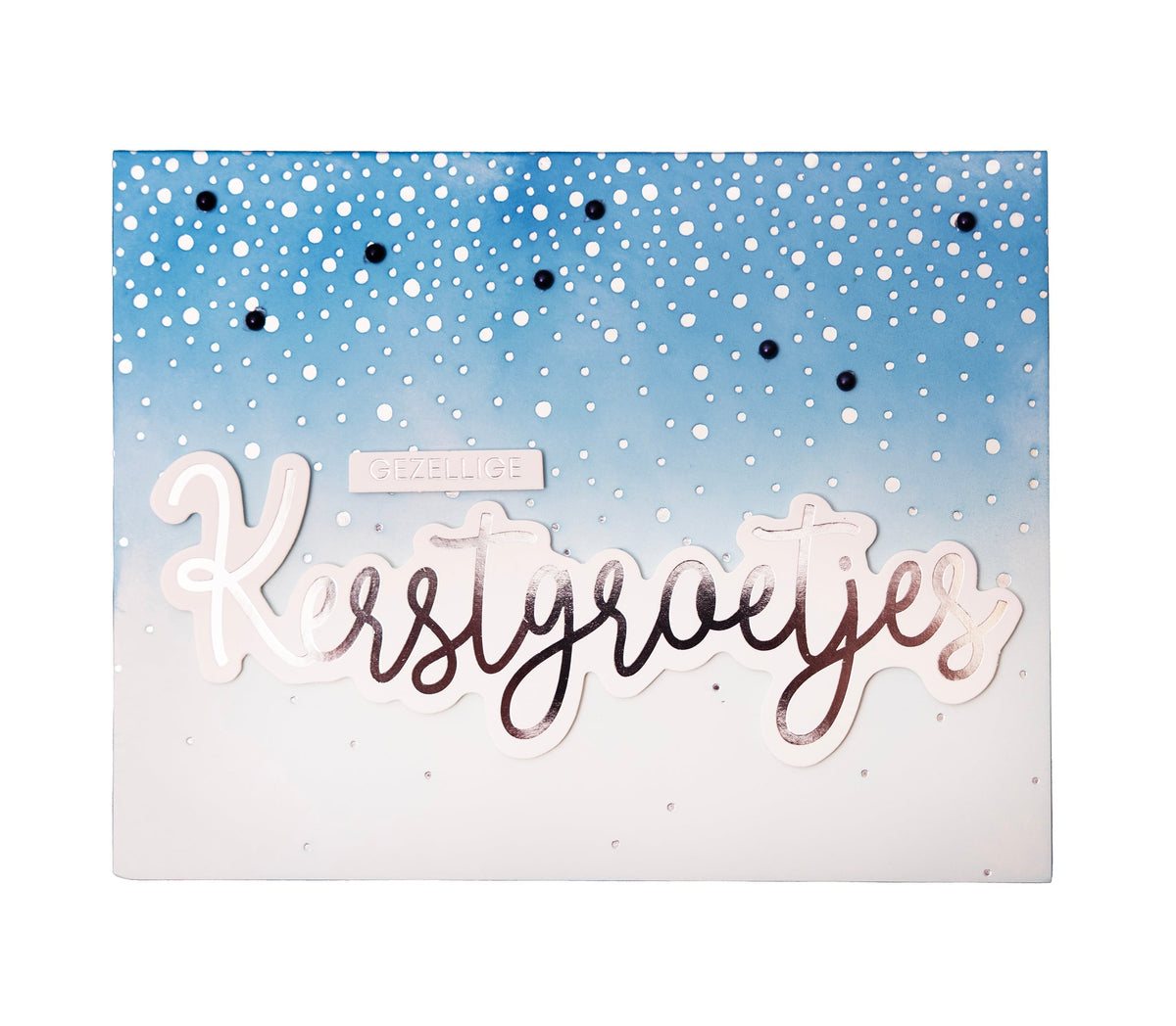 SL Foiled Cards Silver Christmas Patterns Essentials 24 SH-3