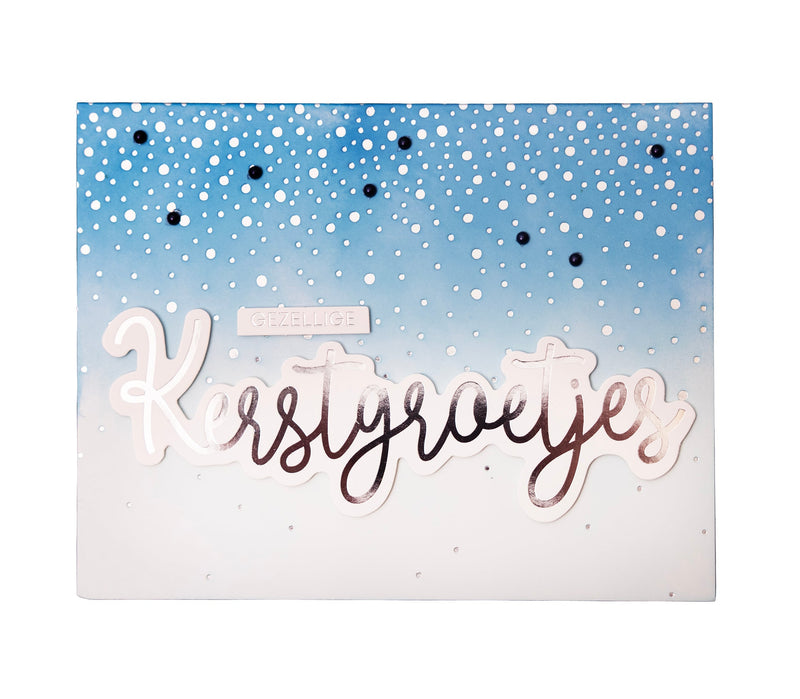 SL Foiled Cards Silver Christmas Patterns Essentials 24 SH-3