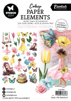 SL Paper Elements Fluttering Flowers Essentials 35 Pieces-1