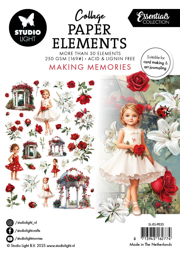SL Paper Elements Making Memories Essentials 35 Pieces-1