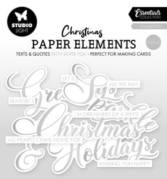 SL Paper Elements Silver Sentiments Classic Essentials 40 Pieces-1