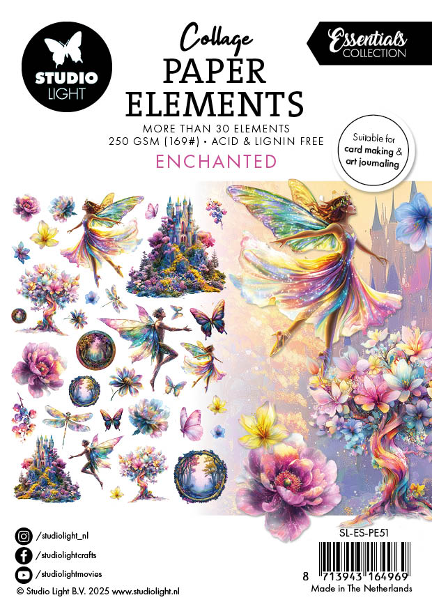 SL Paper Elements Enchanted Essentials 105x148x4mm 34 Pieces-1