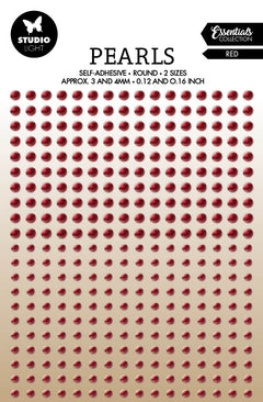 SL Self-Adhesive Pearls Red Pearls Essentials105x160x4mm 336 PC nr.24-1