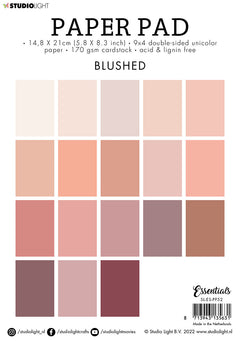 SL Paper Pad Double Sided Unicolor Blushed Essentials 148x210x9mm 36 SH nr.52-38