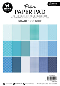SL Pattern Paper Pad Shades Of Blue Essentials 36 SH-2