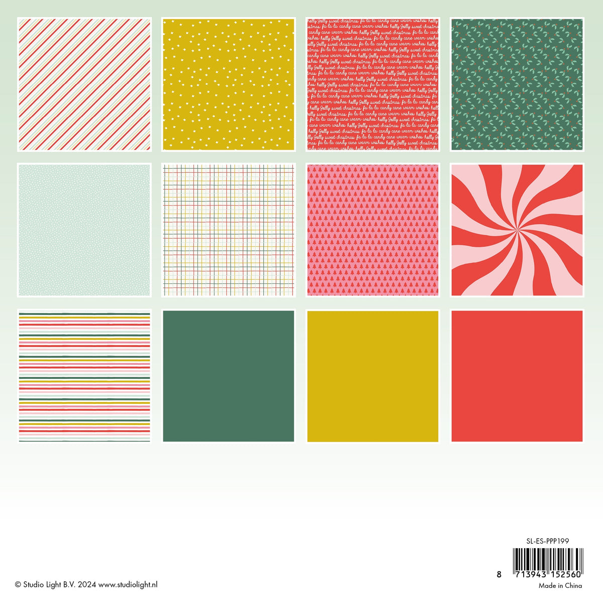 SL Pattern Paper Pad Sweet Christmas Essentials 36 SH-2