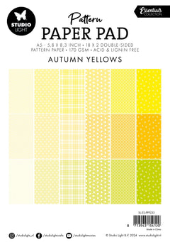 SL Pattern Paper Pad Autumn Yellows Essentials 36 SH-2