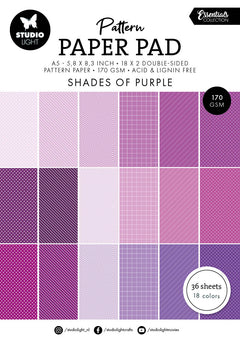 SL Pattern Paper Pad Shades Of Purple Essentials 36 SH-1