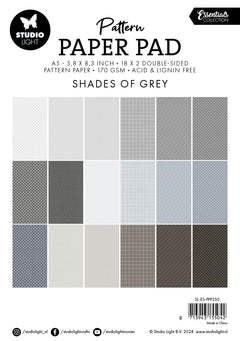 SL Pattern Paper Pad Shades Of Grey Essentials 36 SH-2