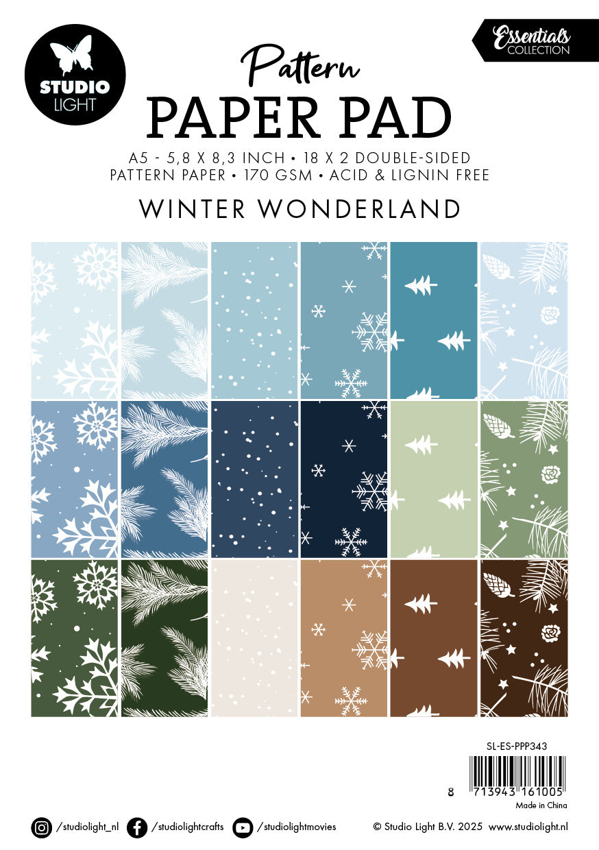 SL Pattern Paper Pad  Winter Wonderland Essentials 36 Sheets-2
