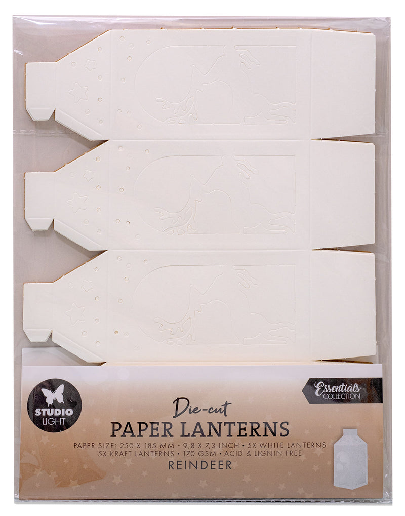 Lanternes découpées SL Cerfs Essentiels 10 feuilles-1