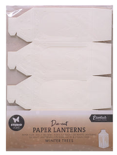 SL Lanternes découpées papier Arbres d'hiver Essentiels 10 feuilles-1