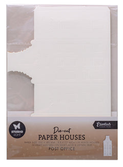SL Maisons en papier découpées Matériel de bureau de poste 10 feuilles-1