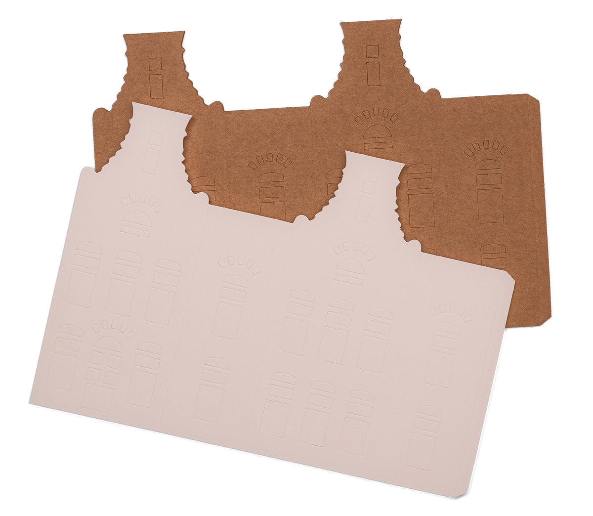 SL Maisons en papier découpées Matériel de bureau de poste 10 feuilles-2