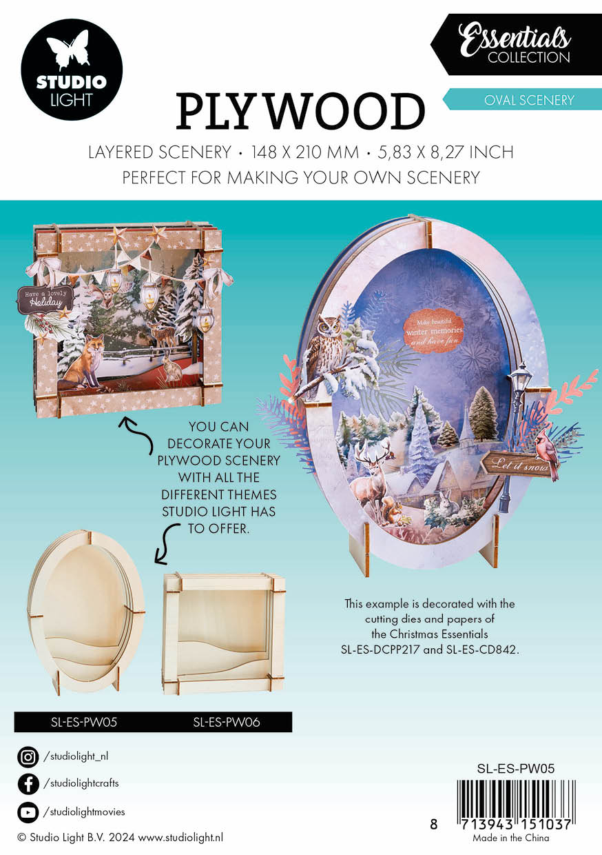 SL Plywood Oval Scenery Essentials 4 PC-3
