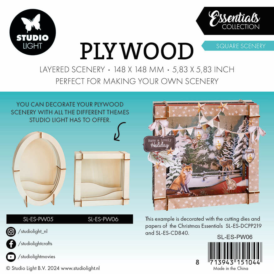 SL Plywood Square Scenery Essentials 4 PC-3