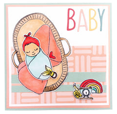 SL Stamp & Cutting Die Baby Basket Essentials 148x210x3mm 1 PC nr.20-2