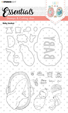 SL Stamp & Cutting Die Baby Basket Essentials 148x210x3mm 1 PC nr.20-1