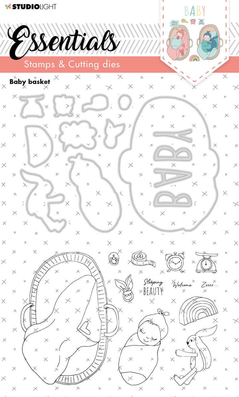 SL Stamp & Cutting Die Baby Basket Essentials 148x210x3mm 1 PC nr.20-1