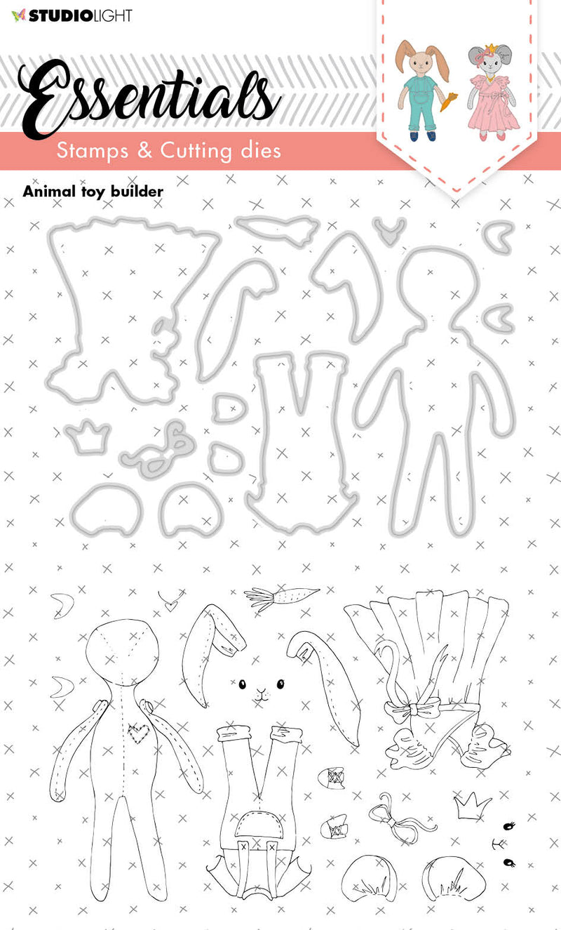 SL Stamp & Cutting Die Animal Toy Builder Essentials 148x210x3mm 1 PC nr.21-1