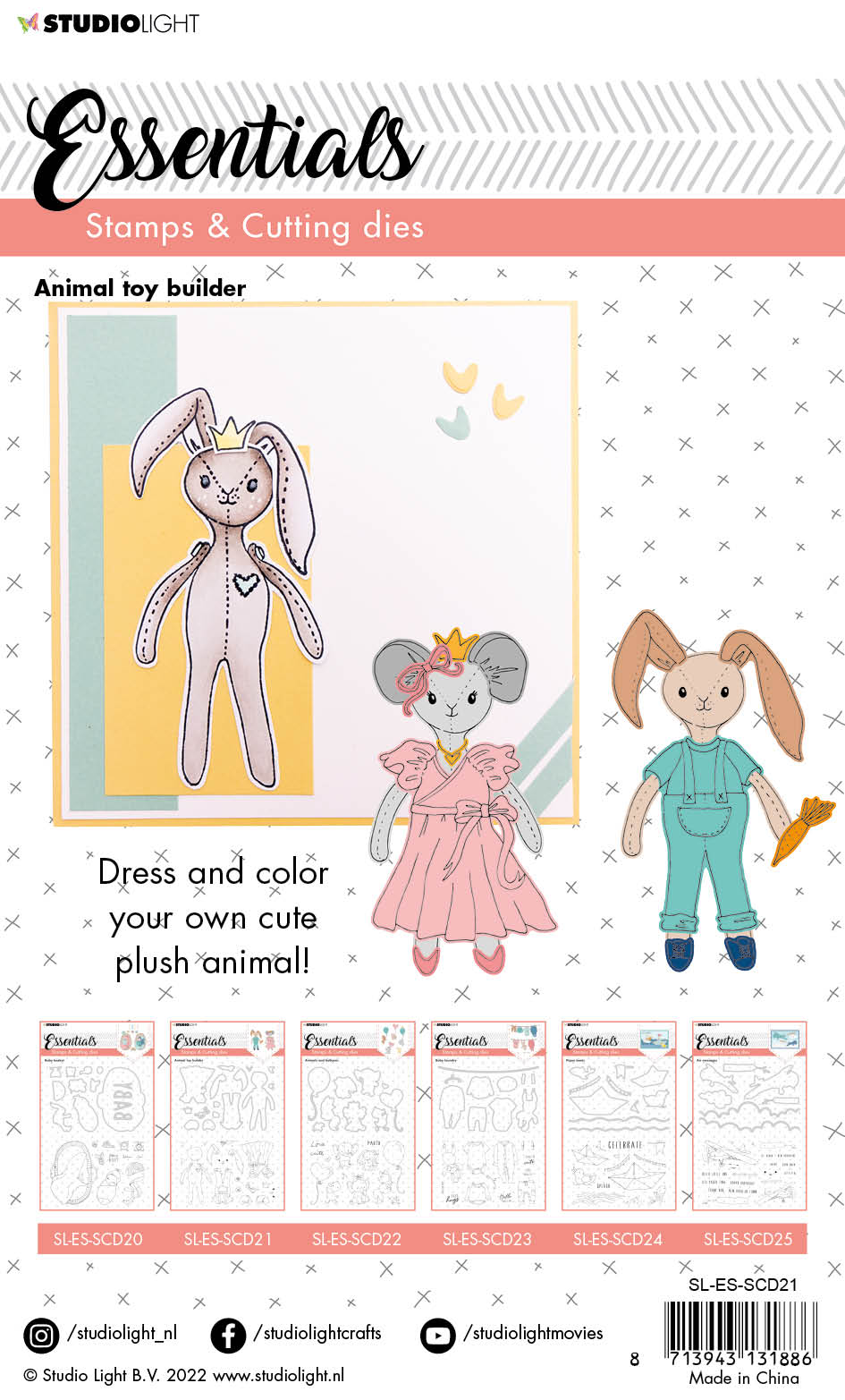 SL Stamp & Cutting Die Animal Toy Builder Essentials 148x210x3mm 1 PC nr.21-3