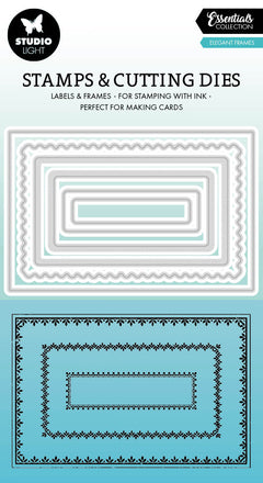 SL Stamp & Cutting Dies Elegant Frames Essentials 100x138x3mm 9 PC nr.68-1