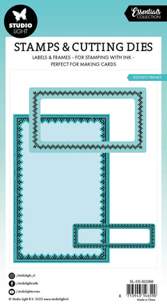 SL Stamp & Cutting Dies Elegant Frames Essentials 100x138x3mm 9 PC nr.68-3
