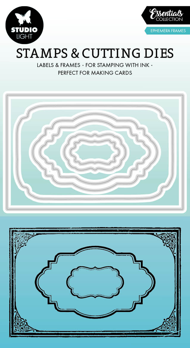SL Stamp & Cutting Dies Ephemera Frames Essentials 100x138x3mm 9 PC nr.69-1