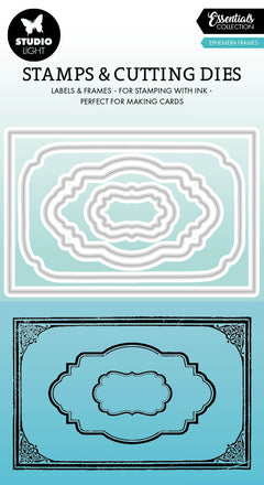 SL Stamp & Cutting Dies Ephemera Frames Essentials 100x138x3mm 9 PC nr.69-1