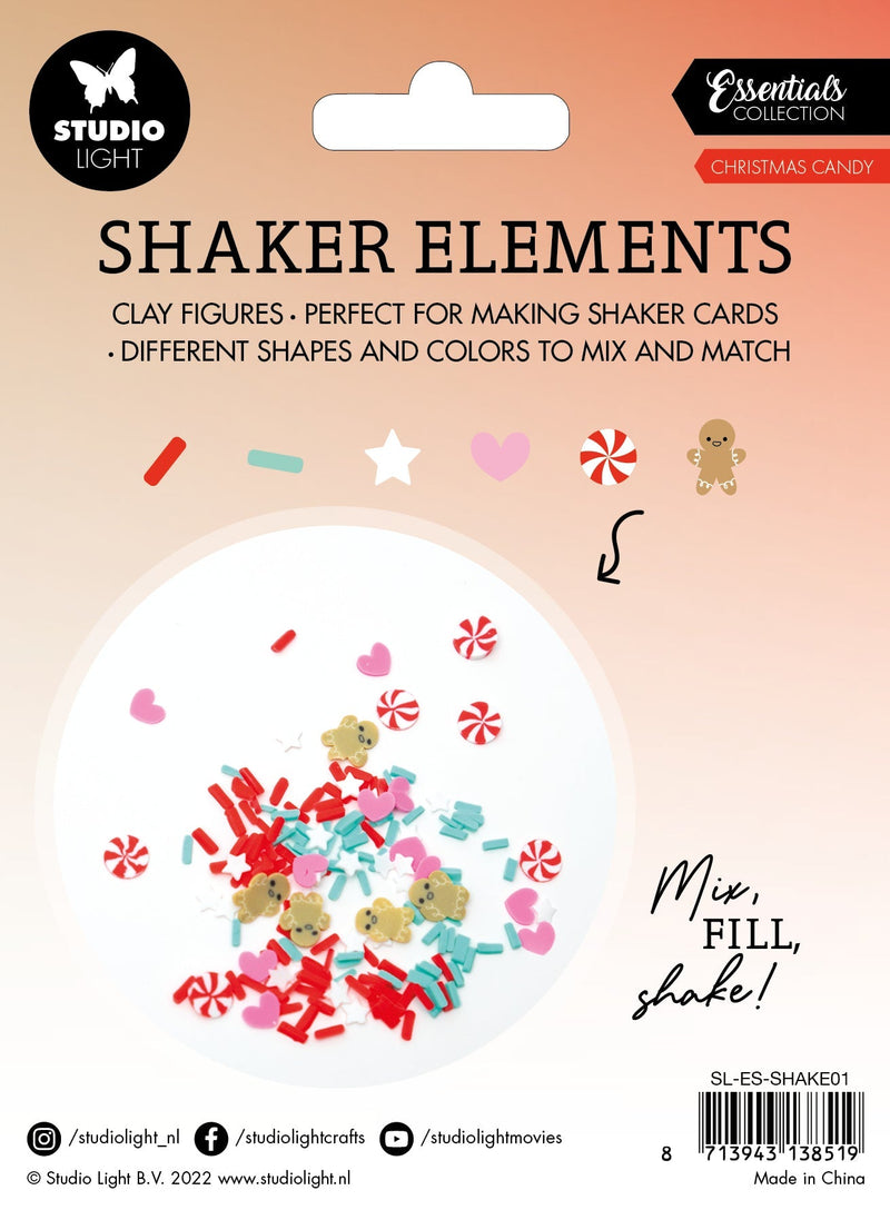 SL Shaker Elements Christmas Candy Essentials 151x111x1mm 6 PC nr.01-4