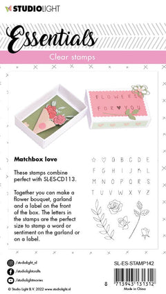 SL Clear Stamp Matchbox Love Essentials 74x100x4mm 1 PC nr.142-2
