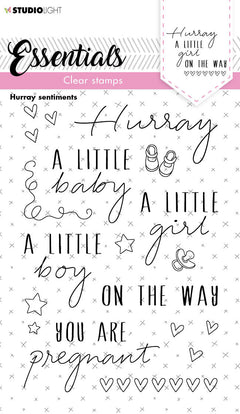 SL Clear Stamp Hurray Sentiments Essentials 105x148x3mm 1 PC nr.172-1