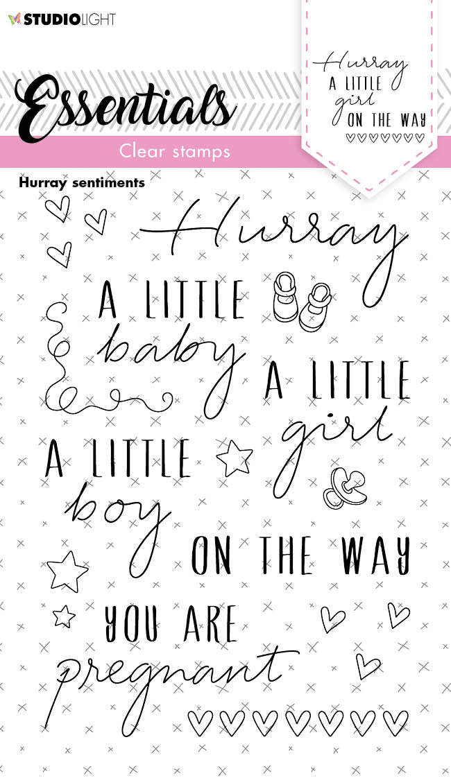SL Clear Stamp Hurray Sentiments Essentials 105x148x3mm 1 PC nr.172-1