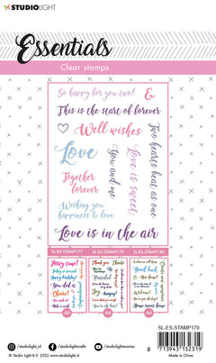 SL Clear Stamp Sentiments/Wishes - Love Essentials 105x148x3mm 1 PC nr.179-2